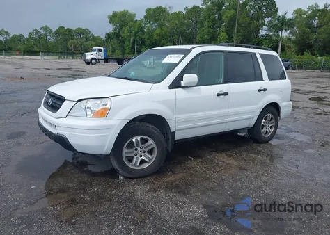 2004 Honda Pilot Ex-L из США, поврежденный, VIN 2HKYF18654H534975